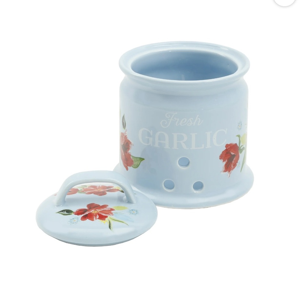 Pioneer Woman Spring Bouquet Garlic Keeper